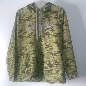 Cabela's Mens Camo Army Fatigue Hoodie size Large